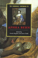 The Cambridge companion to Aphra Behn