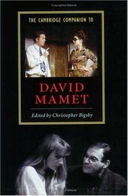 The Cambridge companion to David Mamet