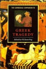 The Cambridge companion to Greek tragedy