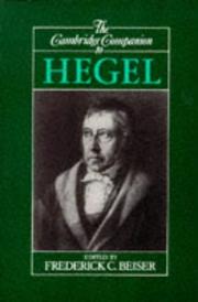 The Cambridge companion to Hegel