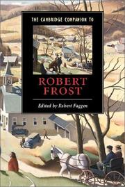 The Cambridge companion to Robert Frost