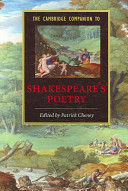 The Cambridge companion to Shakespeare's poetry