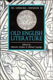 The Cambridge companion to old English literature