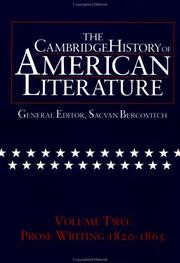 The Cambridge history of American literature : Volume 2 : 1820-1865
