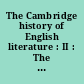 The Cambridge history of English literature : II : The End of the Middle Ages