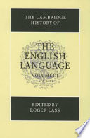 The Cambridge history of the English language : Volume III : 1476-1776