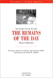 The Remains of the day de Kazuo Ishiguro