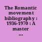 The Romantic movement bibliography : 1936-1970 : A master cumulation from ELH, Philological Quarterly and English language Notes : 7 : Indexes