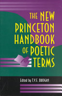 The new Princeton handbook of poetic terms