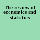 The review of economics and statistics