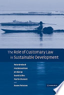 The role of customary law in sustainable development