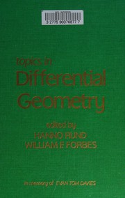 Topics in differential geometry : in memory of Evan Tom Davies