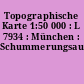 Topographische Karte 1:50 000 : L 7934 : München : Schummerungsausgabe