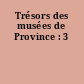 Trésors des musées de Province : 3