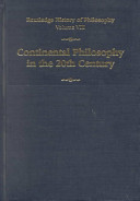 Twentieth century continental philosophy