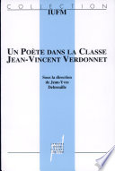 Un poète dans la classe, Jean-Vincent Verdonnet
