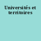Universités et territoires