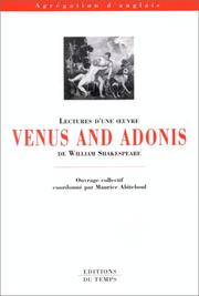 Venus and Adonis de William Shakespeare