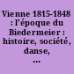 Vienne 1815-1848 : l'époque du Biedermeier : histoire, société, danse, arts décoratifs, architecture, peinture, sculpture, mode, littérature, musique