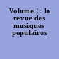 Volume ! : la revue des musiques populaires