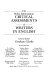 W.B Yeats : critical assessments : 1 : contemporary reviews, select list of reviews of plays in performance, 1887-1988