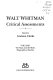 Walt Whitman : critical assessments : Volume I : The man and the myth : bibliographical studies