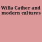 Willa Cather and modern cultures