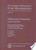 Differential geometry and control : Summer Research Institute on Differential Geometry and Control, June 29-July 19, 1997, University of Colorado, Boulder