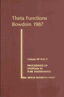 Theta functions, Bowdoin 1987 : Part 1