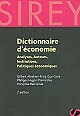 Dictionnaire d'économie : analyses, auteurs, institutions, politiques économiques