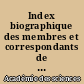 Index biographique des membres et correspondants de l'Académie des sciences de 1666 à 1939 : I