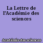 La Lettre de l'Académie des sciences