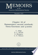 Chapter 16 of Ramanujan's second notebook : theta functions and q-series