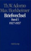 Briefwechsel : 1927-1969 : Band I : 1927-1937