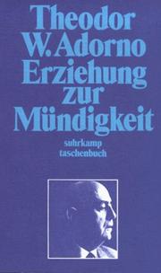 Erziehung zur Mündigkeit : Vorträge und Gespräche mit Hellmut Becker : 1959-1969