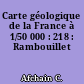 Carte géologique de la France à 1/50 000 : 218 : Rambouillet