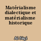 Matérialisme dialectique et matérialisme historique