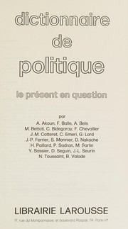 Dictionnaire de politique