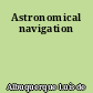 Astronomical navigation