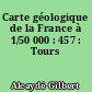 Carte géologique de la France à 1/50 000 : 457 : Tours