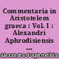 Commentaria in Aristotelem graeca : Vol. I : Alexandri Aphrodisiensis in Aristotelis metaphysica commentaria