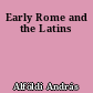 Early Rome and the Latins