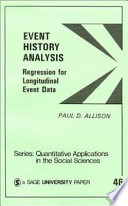 Event history analysis : regression for longitudinal event data