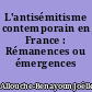 L'antisémitisme contemporain en France : Rémanences ou émergences ?