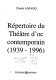 Répertoire du théâtre d'oc contemporain : 1939-1996