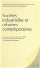 Sociétés industrielles et urbaines contemporaines : séminaire du 2 et 3 décembre 1983, Centre culturel de rencontre de la Fondation Royaumont