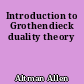 Introduction to Grothendieck duality theory