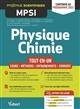 Physique Chimie : MPSI : tout-en-un : cours, méthodes, entraînements, corrigés
