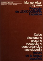 Proyecto de lexicografía española