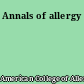 Annals of allergy